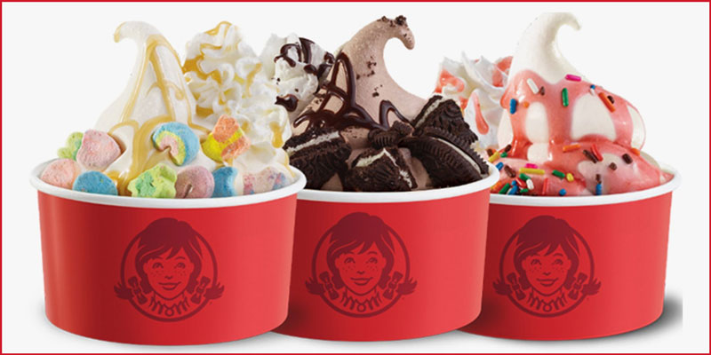 Wendy's Dessert Menu with Prices